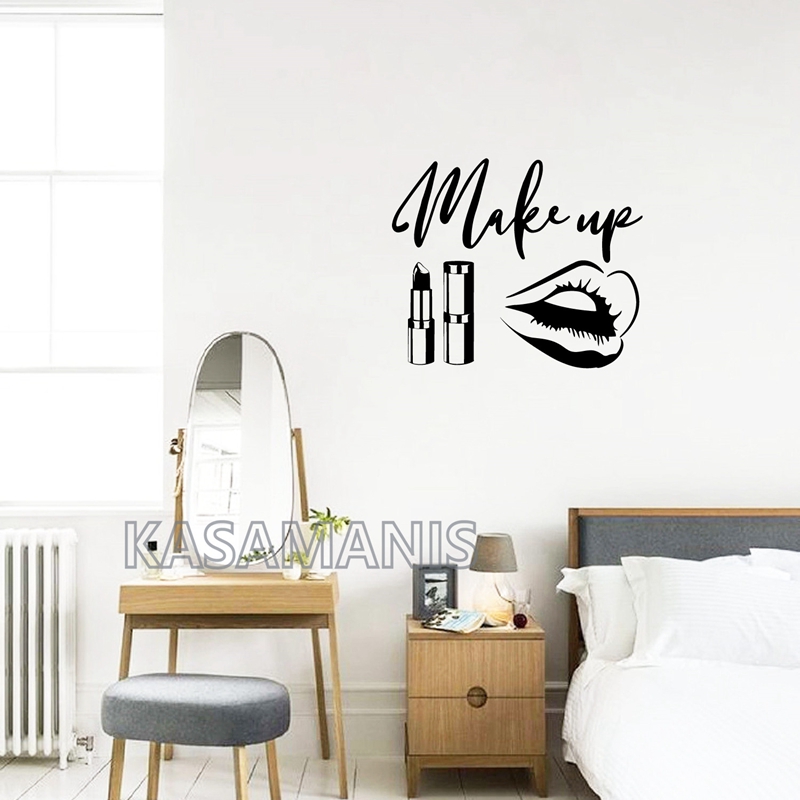 MakeUp Quote Wall Art Decals B - Beauty Makeup Quotes のレビューと価格
