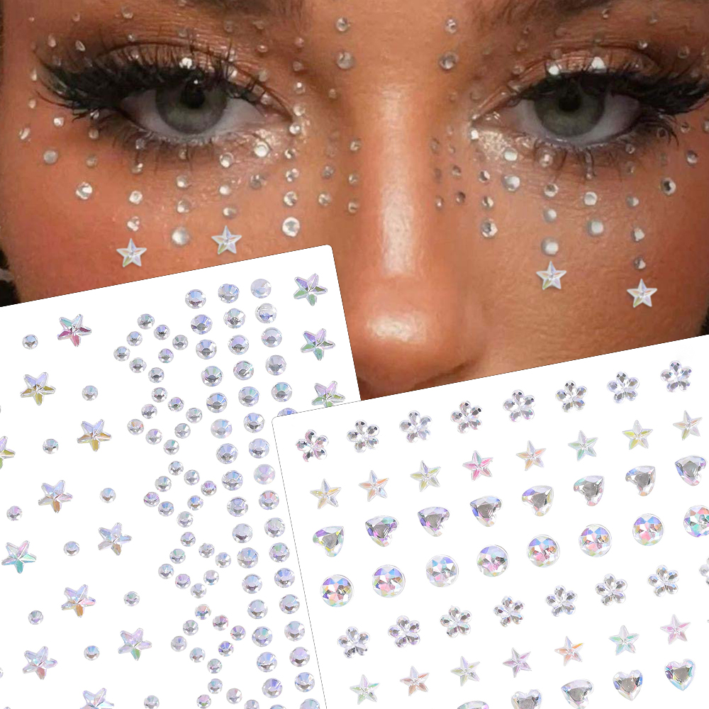 1 Sheet Star Moon Eye Body Fac - Beauty Gems Makeup のレビューと価格