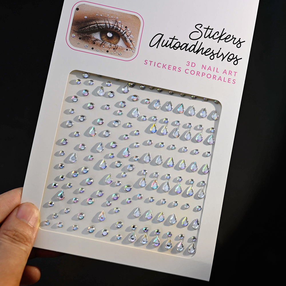 1pcs Face Diamond Water Drops  - Beauty Gems Makeup のレビューと価格