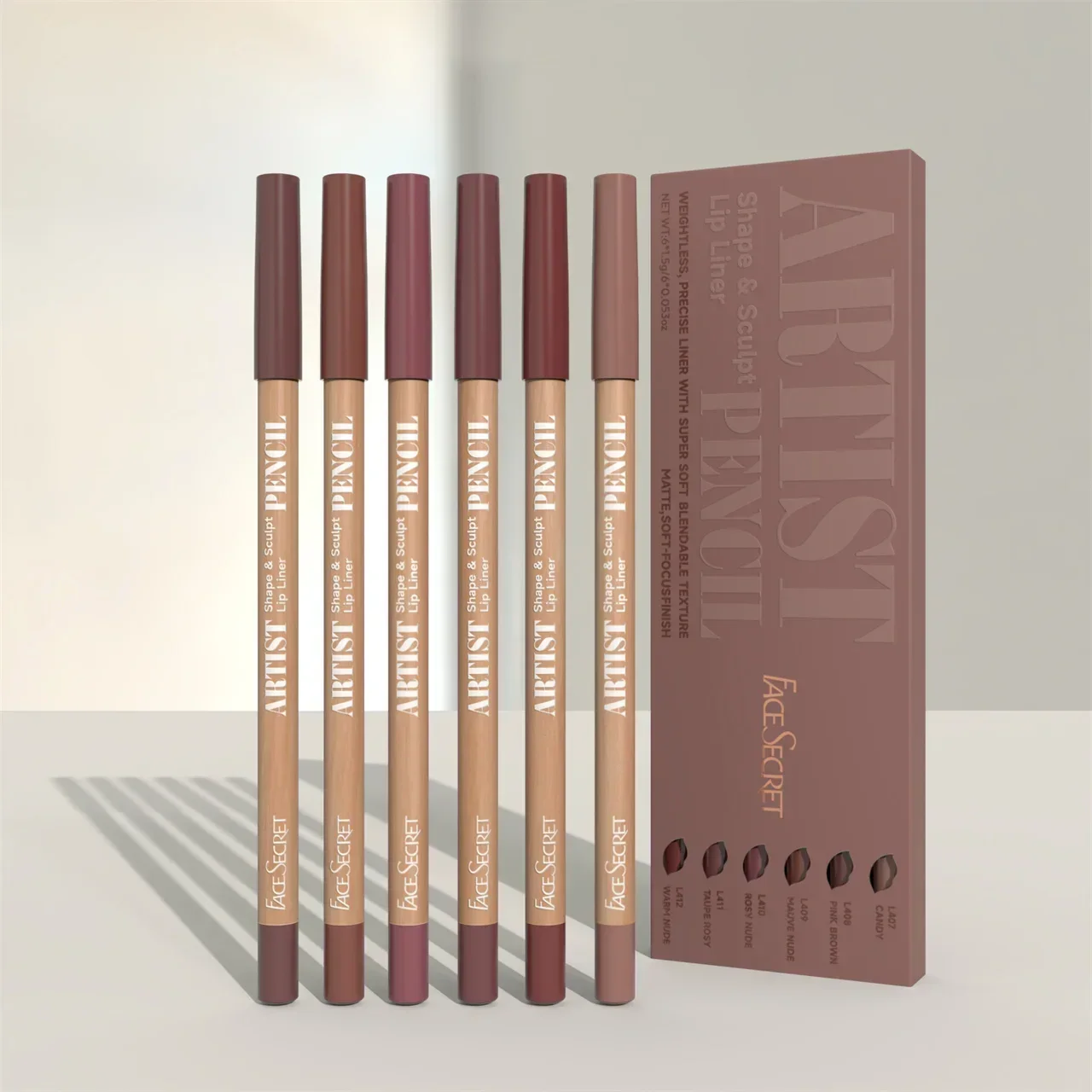 6pcs/set Lip Liner Pen 6 Color - Lip Liner Pencil のレビューと価格
