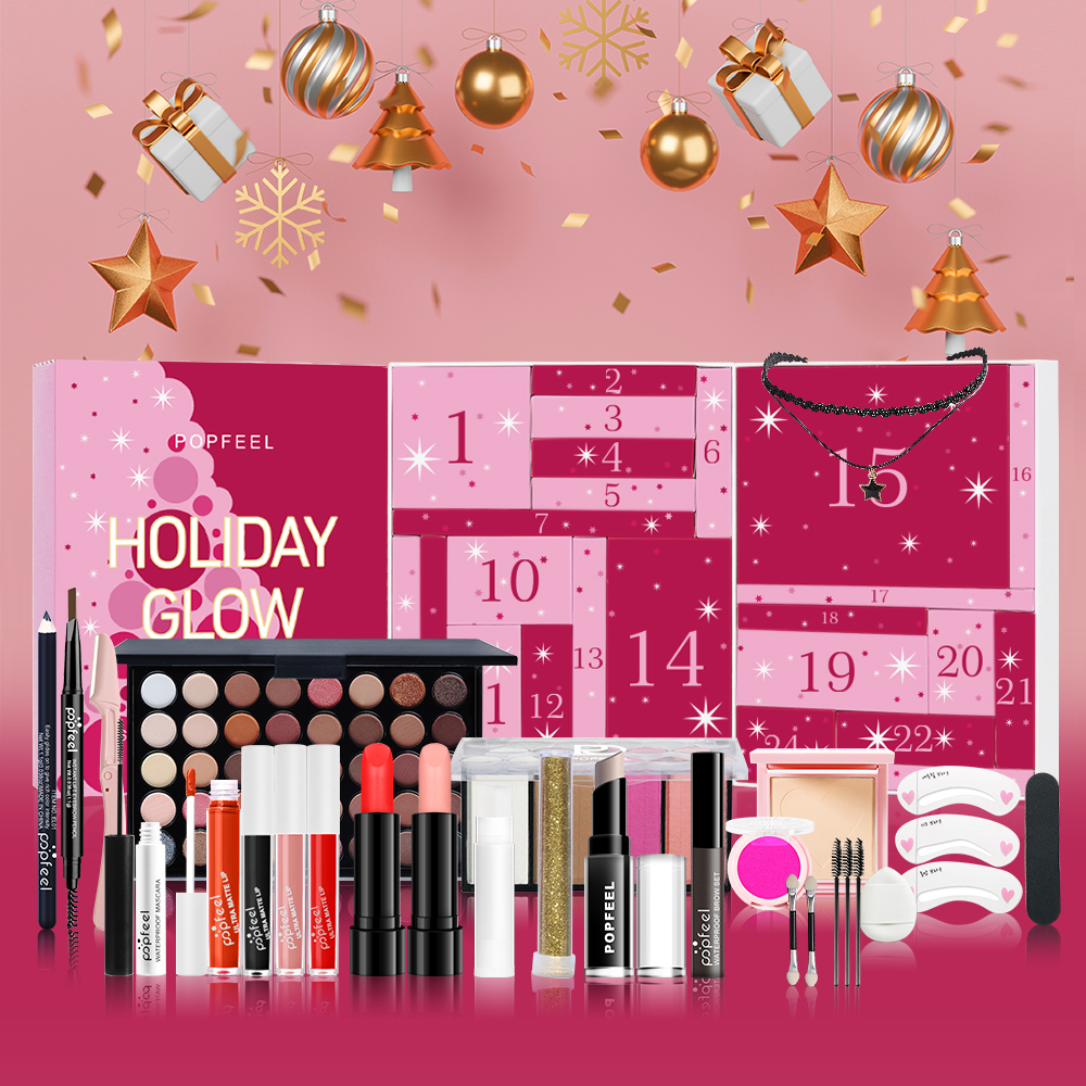 POPFEEL 24 Day Holiday Glow Ad - Beauty Makeup Gift Sets のレビューと価格